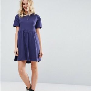 ASOS Navy Midi Dress